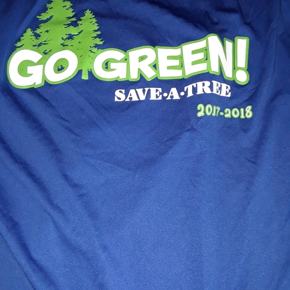 Blue dri-fit material long sleeve - Picture 2 of 3